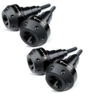 2x Sturzpads passend für Yamaha MT-07 / Tracer 700 13-24 Crashpads Motoguard SC2 schwarz Spar-Set