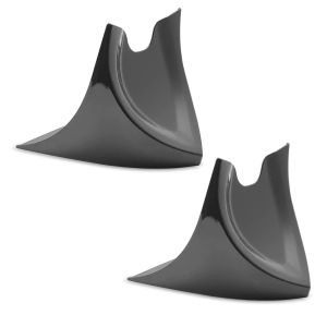 2x Bugspoiler passend für Harley Davidson Sportster 04-20 Motor Spoiler Craftride CP6 schwarz Spar-Set