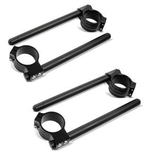 2x Stummellenker Clip On 50mm Durchmesser Alu Lenker Zaddox CP1 schwarz Spar-Set