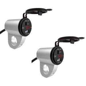 2x Prise USB 12V moto Lumitecs US30 Discount Set