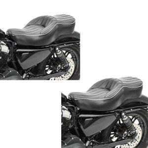 2x Selle Moto compatible avec Harley Davidson Sportster 04-20 Craftride VM2 Biplace pilot passager Set Discount
