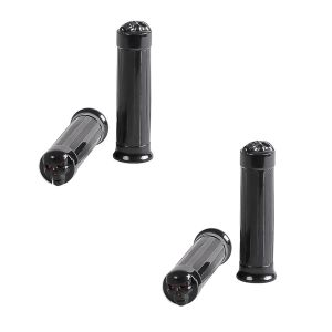 2x Motorrad Griffe Craftride CG15 Lenkergriffe 1 Zoll CNC Aluminium in schwarz Spar-Set