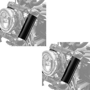 2x Caches tubes de fourche compatible avec Harley Davidson Dyna 06-17 Craftride GC2 Set Discount