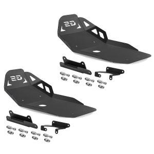 2x Protection moteur compatible avec BMW F 850 GS / F 750 GS 18-20 Motoguard noir Aluminium Bugspoiler Protection de bas de caisse Discount Set