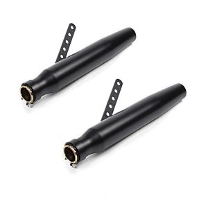 2x Craftride Pot d'échappement Tapered Silencieux Moto pour Caferacer et Custombikes noir Discount Set