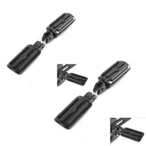 2x Repose-pieds chauffeur compatible avec Harley Davidson Softail 18-24 Craftride ST9 noir Set Discount