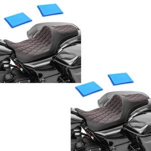 2x Selle Gel Biplace compatible avec Harley Davidson Touring 08-24 Craftride FR6 Set Discount