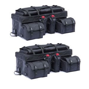 2x Quad ATV Hecktasche Bagtecs QB2 Gepäcktasche Topcase schwarz Spar-Set