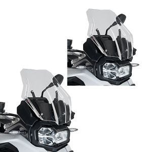 2 x Bulle Touring compatible avec BMW F750GS 18-23 / F850GS 18-23 clair Puig Set Discount