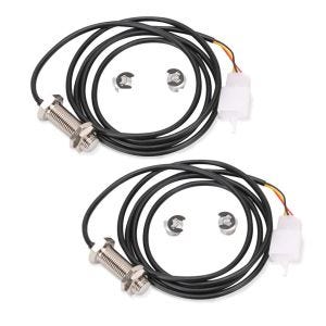 2x Tachosensor passend für Motorrad Digital Tachometer Zaddox Sensorkabel universal Spar-Set