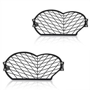 2x Scheinwerfergitter Frontscheinwerfer passend für BMW R 1200 GS 04-12 Motoguard SG2 Lampenschutzgitter Spar-Set