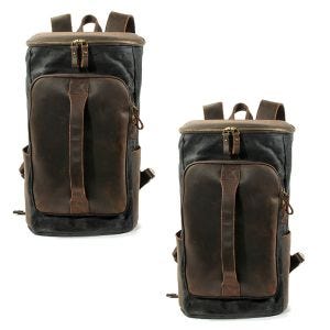 2x Sacoche de selle moto arrière Craftride VG7 sac rouleau vintage 25Ltr en noir Discount Set