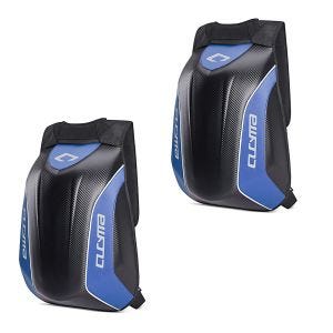 2x Hartschalen Rucksack Motorrad Bagtecs Carbon 30Ltr blau Spar-Set