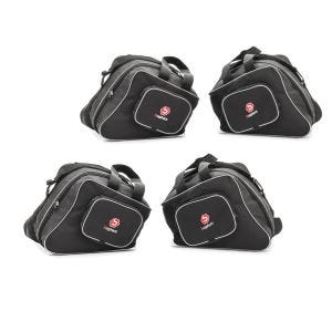 2x Koffer Innentaschen passend für Kawasaki Versys 650 / 1000 15-24 KB2 Bagtecs Spar-Set