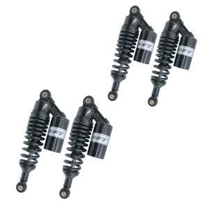 2x Motorrad Stossdämpfer hinten 280mm Federbein Paar Universal Zaddox RS2 schwarz Spar-Set