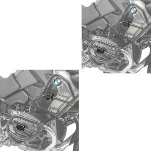 2x Sturzbügelschutz Motoguard CP6 22-28mm Schutzbügel Sturzpads Protektoren schwarz Spar-Set
