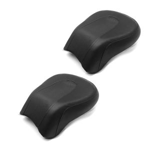 2x Sozius Sitz passend für Harley Davidson Fat Boy 07-17 Craftride Beifahrersitz schwarz Spar-Set