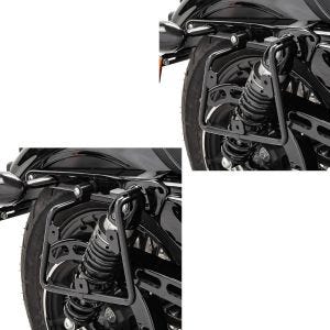 2x Satteltaschenhalter passend für Harley Davidson Sportster 16-20 rechts Abstandshalter SHL Craftride Spar-Set