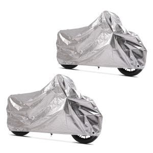2x Motorrad Abdeckplane Aluminium Tourtecs Alu XXL Faltgarage wasserdicht Spar-Set