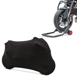 Set: Lenkkopfständer Falcone 5 PIN Lenkkopf Montageständer + abdeckung Indoor M-L Stretch Garage in schwarz_1