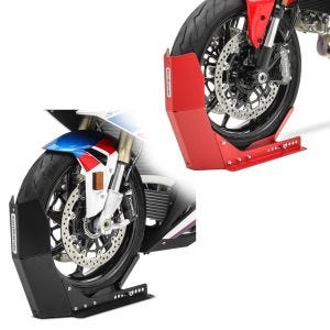 Set: Transportständer Easy-Fix Wippe bis 21 Zoll rot + Transportständer Easy-Fix Wippe bis 21 Zoll schwarz-matt_1