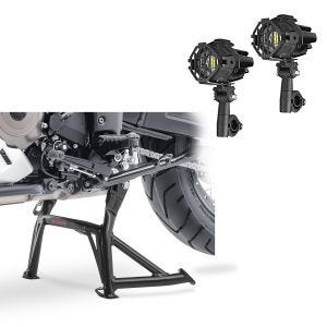 Set: Hauptständer Suzuki V-Strom 1000 / XT 14-19 + LED Zusatzscheinwerfer Lumitecs SX22 mit Halter_1