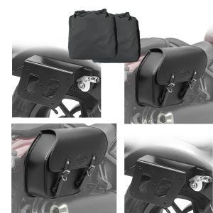 2x Satteltasche für Honda Rebel 500 17-21 mit Halter abnehmbar rechts Fargo 13l Craftride Spar-Set_1