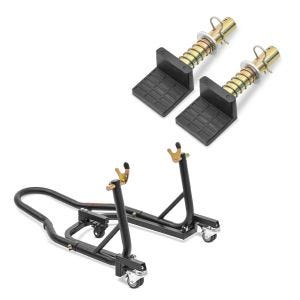 2x Rangierhilfe Montageständer Hinterrad Mover 2 universal schwarz matt von ConStands Spar-Set_1