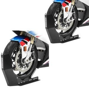 2x Verladehilfe Schiene Harley Davidson Softail Street Bob Vorderradhalterung ConStands Easy-Fix Spar-Set_1
