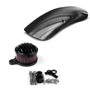 Set: Luftfilter Stripe für Harley Sportster Forty-Eight 48 10-16 + Metall Front Fender Kurz für Harley Sportster Forty Eight 48 /Special_1
