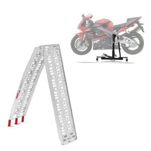 Set: Zentralständer Honda CBR 900 RR Fireblade 00-03 Power-Evo + Auffahrrampe bis 340 kg Alu-I klappbar_1