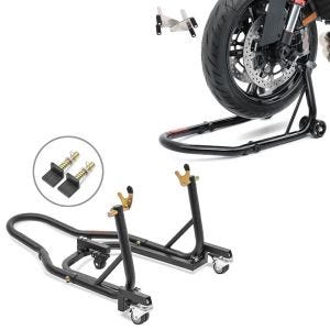 Set: Rangierhilfe Montageständer Hinterrad Mover 2 universal matt + Montageständer Vorderrad Racing S Motorradständer V-Aufnahme_1