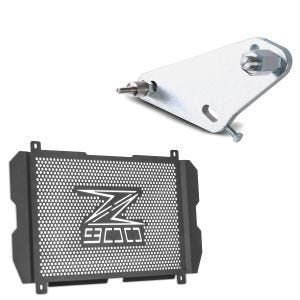 Set: Adaptateur pour ConStands Power Kawasaki Z 900 17-24 + Protection de radiateur compatible avec Kawasaki Z 900 17-24 Grille Zaddox KG1