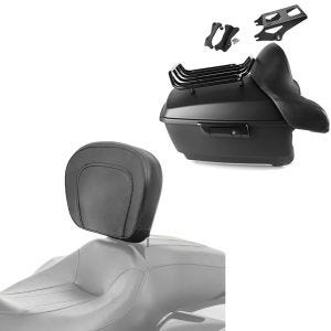 Set: Topcase King OLM für Harley Street Glide 14-21 + Anbaukit Craftride + Fahrer Rückenlehne für Harley Davidson Street Glide 06-21 Craftride_1