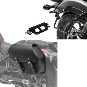 Set: Satteltasche für Honda Rebel 500 17-21 mit Halter abnehmbar links Fargo 13l Craftride + Satteltaschenhalter für Honda Rebel 500 17-21 rechts Satteltaschen Abstandshalter Craftride_1
