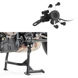 Set: Hauptständer Yamaha MT-07 13-20 MT-07 Tracer 16-20 Mittelständer ConStands in schwarz + Smartphonehalter SH7 für Yamaha MT-07 / Tracer 700_1