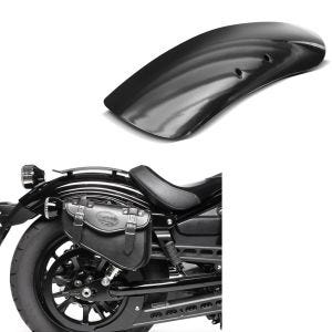 Set: Satteltasche Harley Sportster Forty-Eight 48 Craftride Arizona 3Ltr rechts in schwarz + Metall Front Fender Kurz für Harley Davidson Sportster Forty Eight 48 / Special 10-20 Craftride_1
