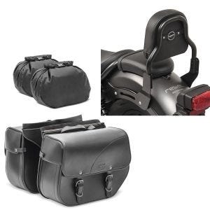 Set: Sissy Bar XS3 für Suzuki Intruder M 1800 R / R2 06-17 schwarz Craftride + Satteltaschen Suzuki Intruder M 1800 R / R2 Craftride Kentucky 30Ltr schwarz_1