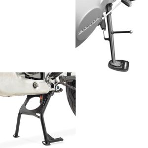 Set: Béquille centrale compatible avec Honda Africa Twin XRV 750 93-03 ConStands en noir + ConStands Extension de béquille laterale Y