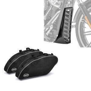 Set: Koffer Innentaschen passend für Harley Davidson Sport Glide 18-24 Crafride Koffertaschen + Bugspoiler passend für Harley Davidson Softail 18-24 Kühlerabdeckung Craftride CV4