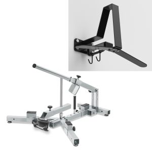 Set: Reifenmontiergerät für Motorradreifen 12-21" MD4Z ConStands mit Garderobe WH2 sw
