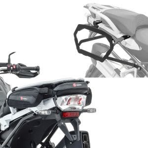 Set: Kofferträger passend für BMW R 1200 GS 13-18 Bagtecs SLP für Alukoffer und Satteltaschen mit Hecktasche Werkzeugtasche TB3