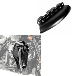 Set: Beinschild passend für Harley Davidson Touring Modelle 17-24 Craftride belüftet schwarz + Windabweiser passend für Harley Davidson Windschutz Craftride WA1 schwarz