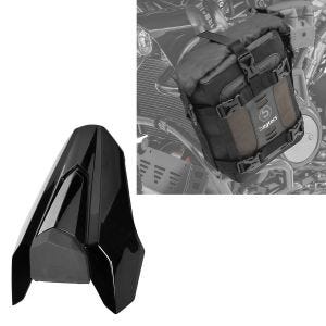 Set: Soziusabdeckung passend für Honda CB 650 R 19-20 sw Zaddox mit 2x Sturzbügeltasche S3 wasserdicht 6L