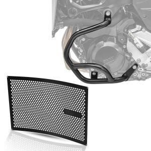 Set: Sturzbügel passend für BMW F 900 R / XR 20-24 Motor- BG2 Motoguard mit Kühlerabdeckung KG1