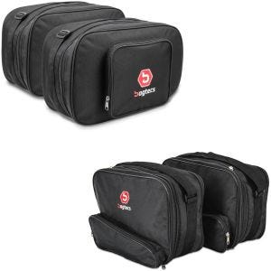 Set: Motorrad Innentaschen Bagtecs MS2 + Koffer Innentaschen passend für BMW K 1300 GT 09-11 Seitenkoffer Bagtecs