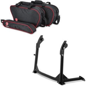 Set: Koffer Innentaschen passend für Ducati Multistrada 1200 / S 10-14 Seitenkoffer Taschen Bagtecs + Hauptständer mit ABE ConStands