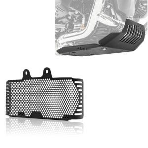 Set: Sabot moteur compatible avec BMW R NineT 14-23 + Protection de radiateur KG1