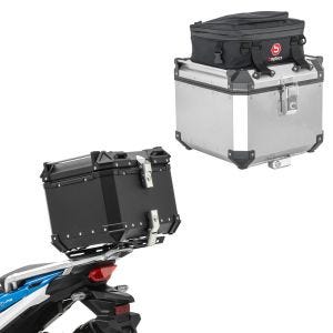 Set: Zusatztasche passend für BMW Alu TP BF1 + Alu TP XB45 Alu 45 Liter Bagtecs