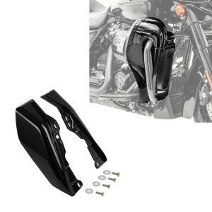Set: Beinschild passend für Harley Davidson Touring 14-24 belüftet + Windabweiser Windschutz WA3